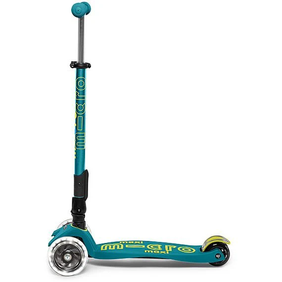 Step met 3 wielen Maxi Micro Deluxe Petrol Green Foldable LED - 5-12 jaar - Image 10