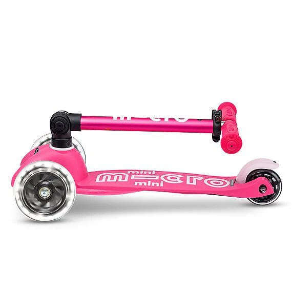 Step met 3 wielen Mini Deluxe Foldable LED Pink - 2-5 jaar - Image 4