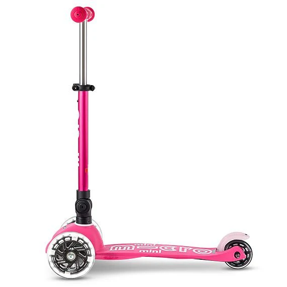 Step met 3 wielen Mini Deluxe Foldable LED Pink - 2-5 jaar - Image 5
