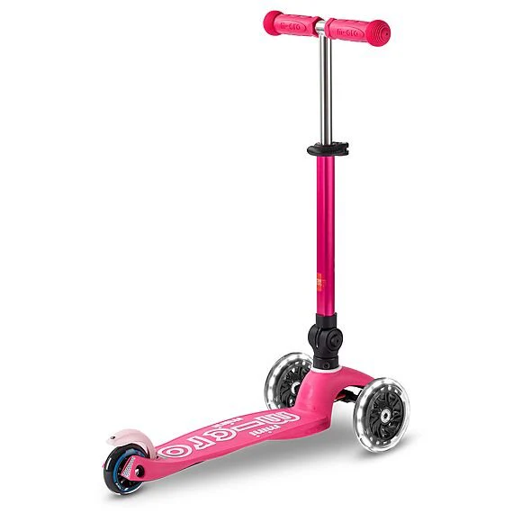 Step met 3 wielen Mini Deluxe Foldable LED Pink - 2-5 jaar - Image 7