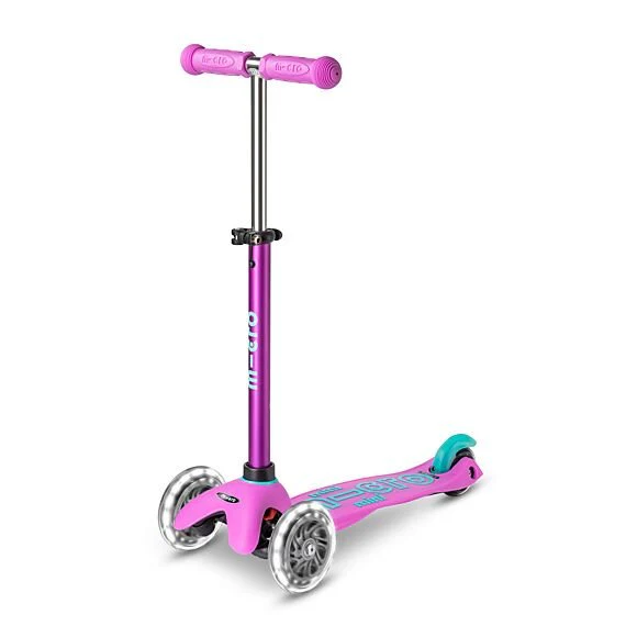 Step met 3 wielen Mini Deluxe LED Lavendel - 2-5 jaar