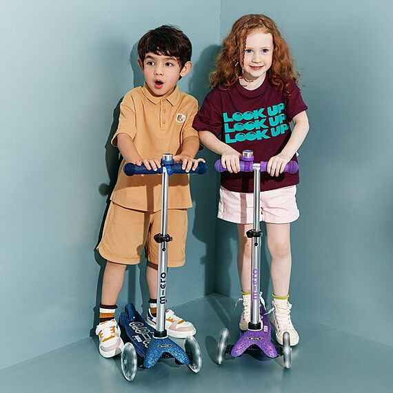 Step met 3 wielen Mini Micro Glitter LED Purple - 2-5 jaar - Image 15