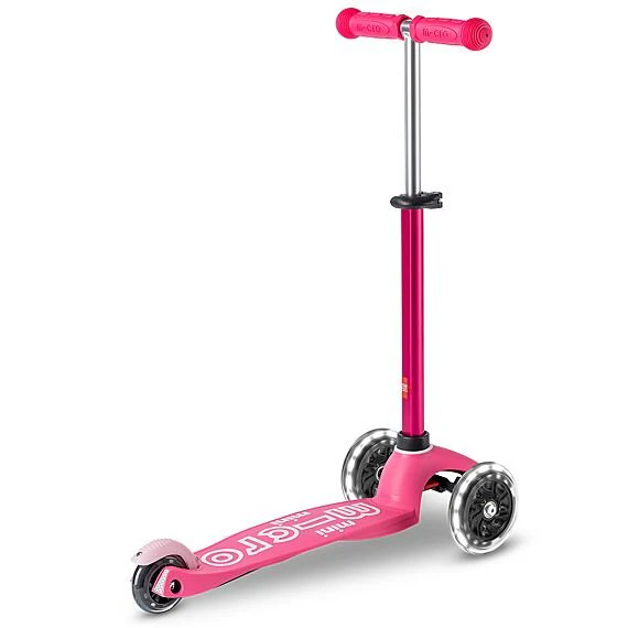 Step met 3 wieltjes Mini Deluxe Pink LED - 2-5 jaar - Image 5