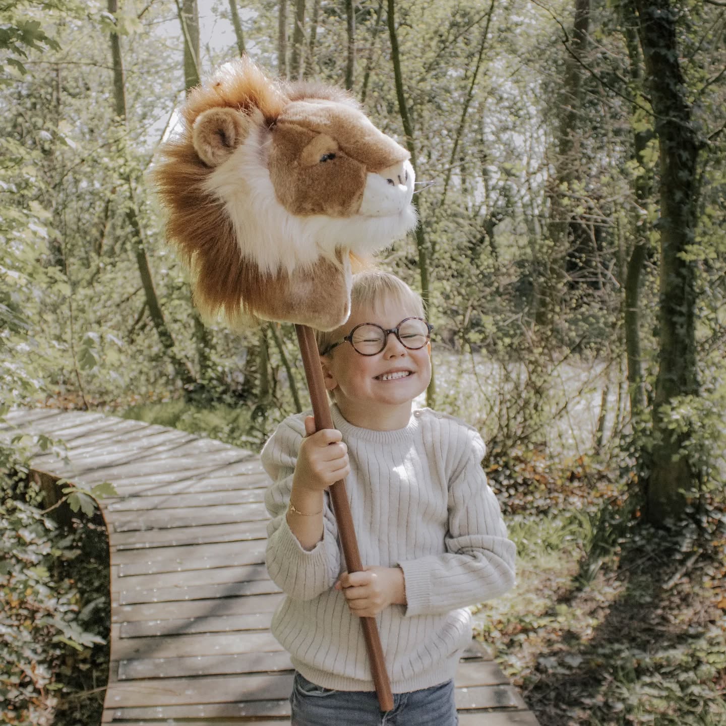 Stokdiertje Stick Animal Lion - Image 6