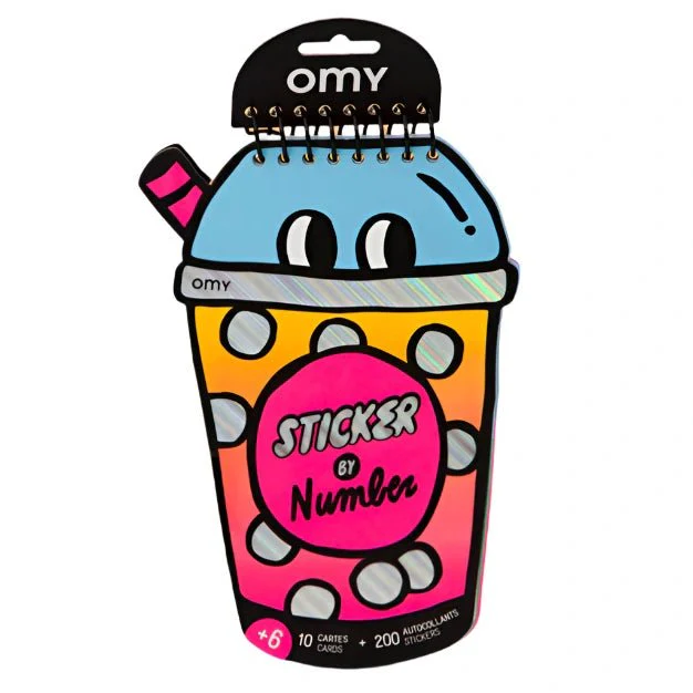 Sticker By Number Notebook - Bubble Tea