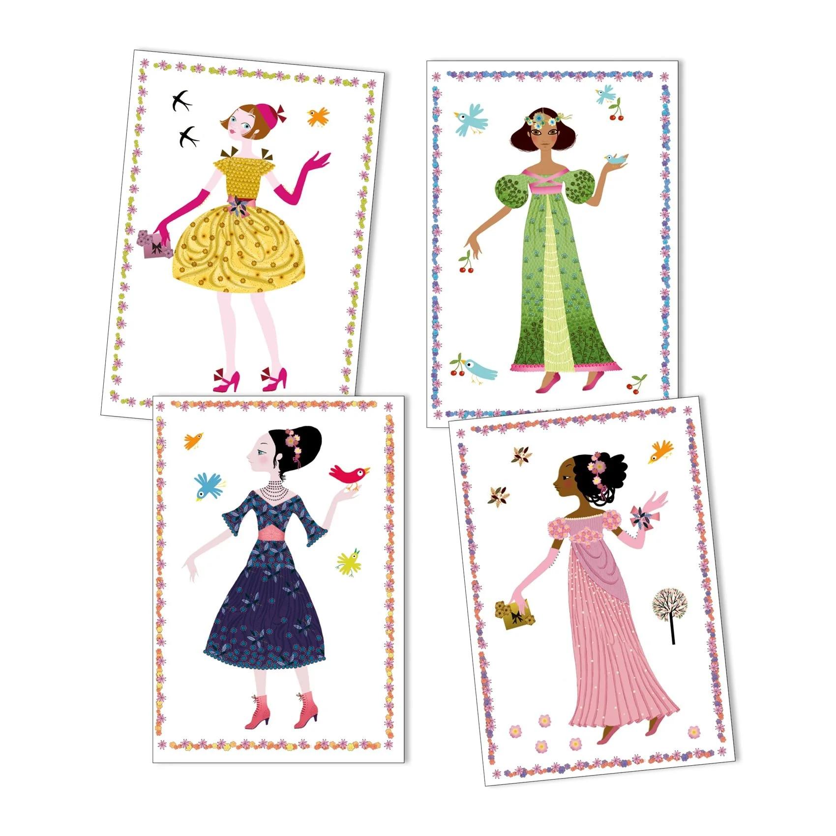 Aankleedpopjes met herbruikbare stickers - Jurken In 4 Seizoenen - Image 4