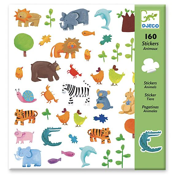 Set van 160 stickers - Dieren - Image 4