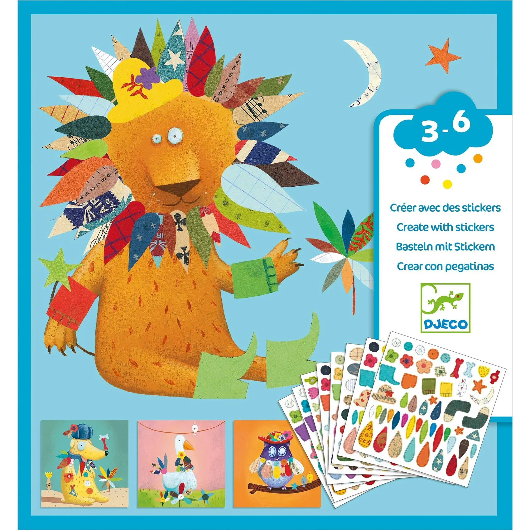 Knutselen met stickers - Dieren Maken