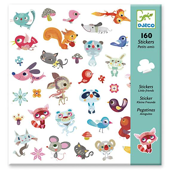 Set van 160 stickers - Dierenvriendjes - Image 3