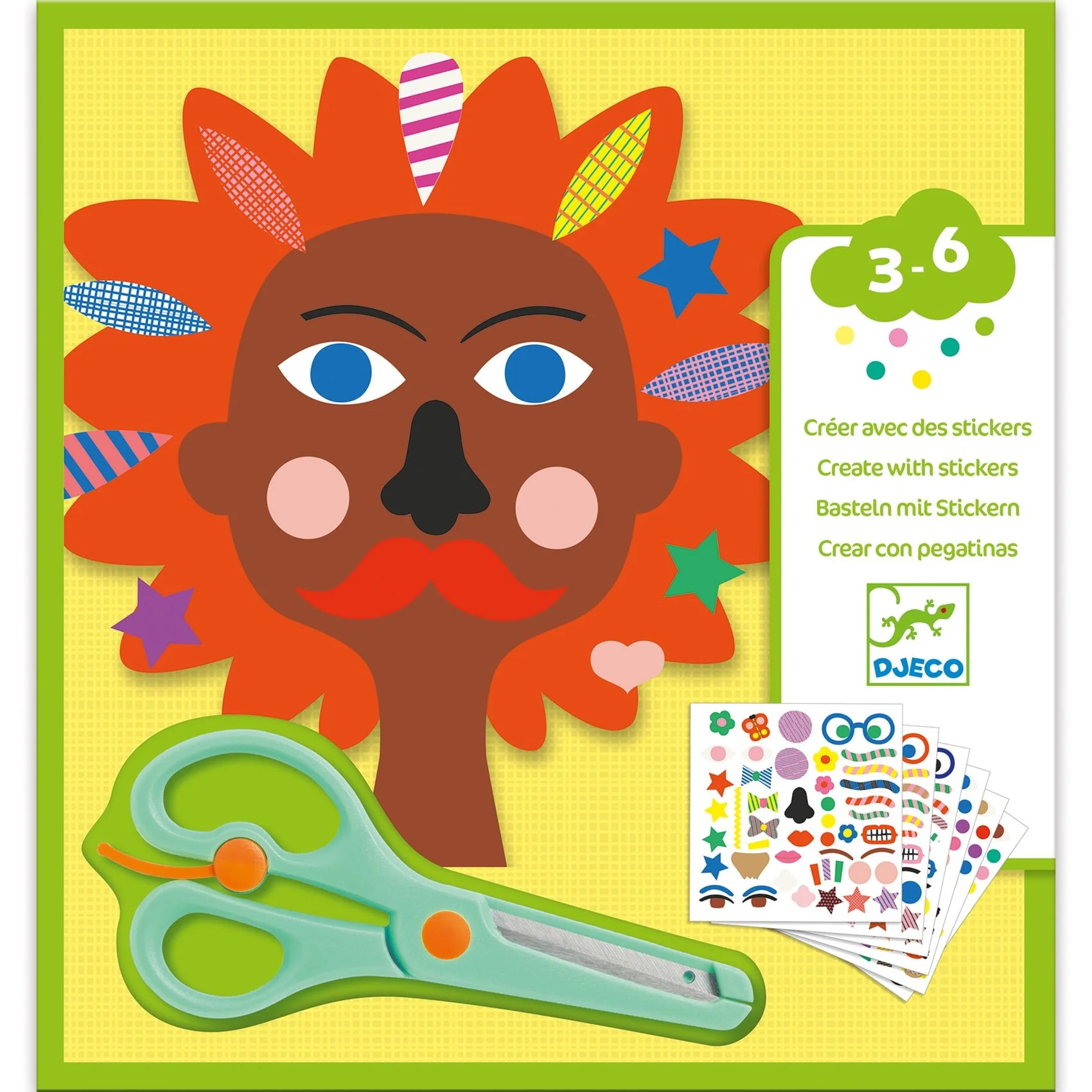 Knutselset met stickers - Kapper