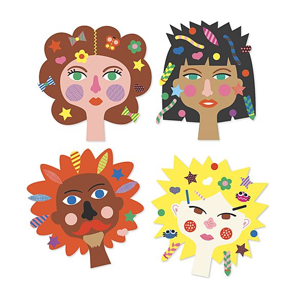 Knutselset met stickers - Kapper - Image 2