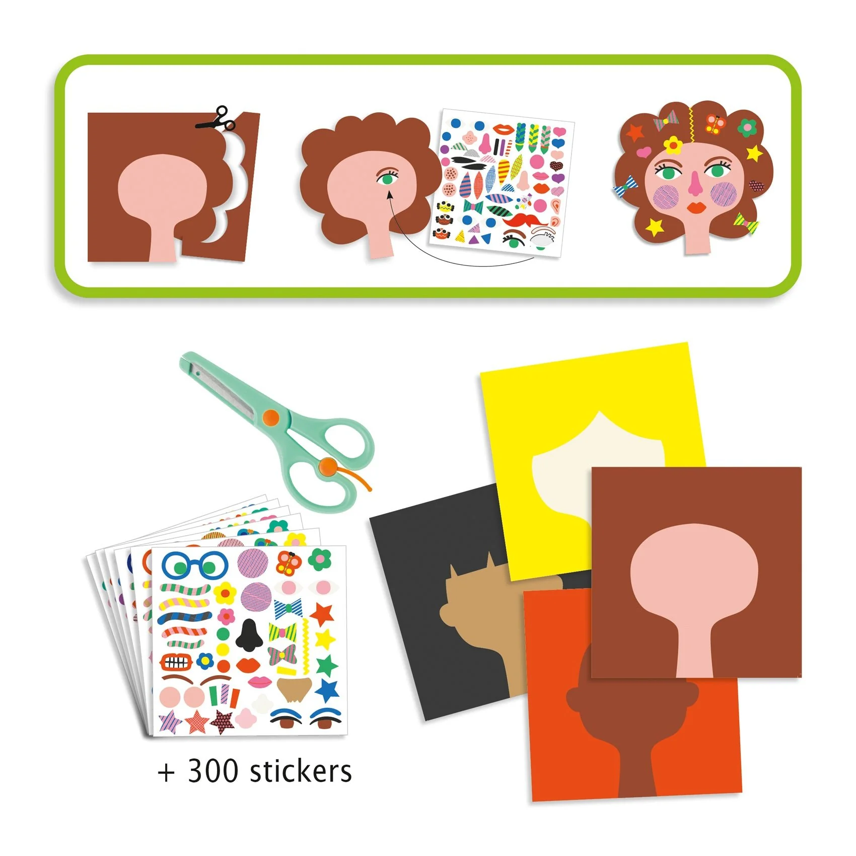 Knutselset met stickers - Kapper - Image 3
