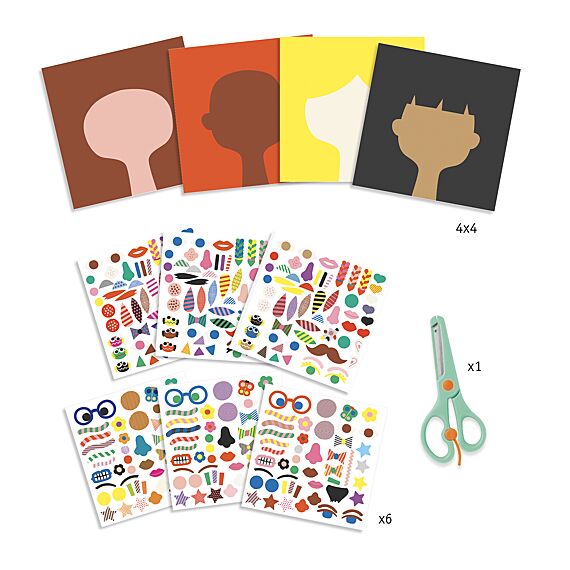 Knutselset met stickers - Kapper - Image 5