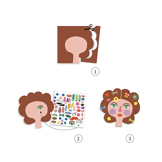 Knutselset met stickers - Kapper - Image 6