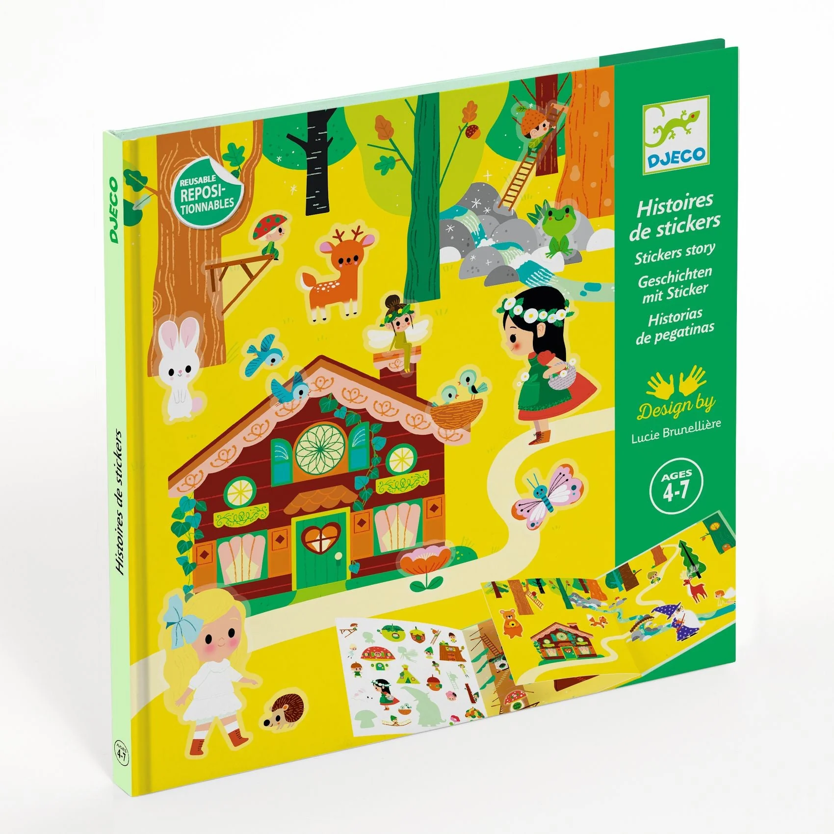 Stickerspel met herbruikbare stickers - Magisch Bos - Image 3