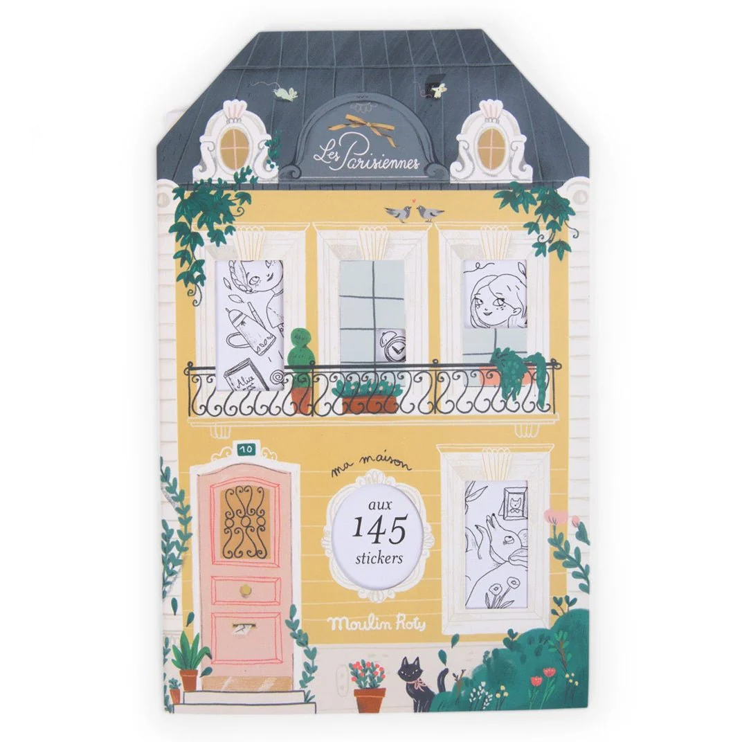 Kleurboek met 145 stickers - Les Parisiennes