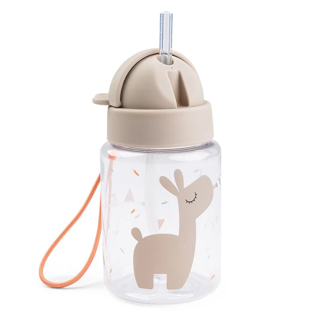 Drinkfles met rietje Celebration Sand - 280 ml
