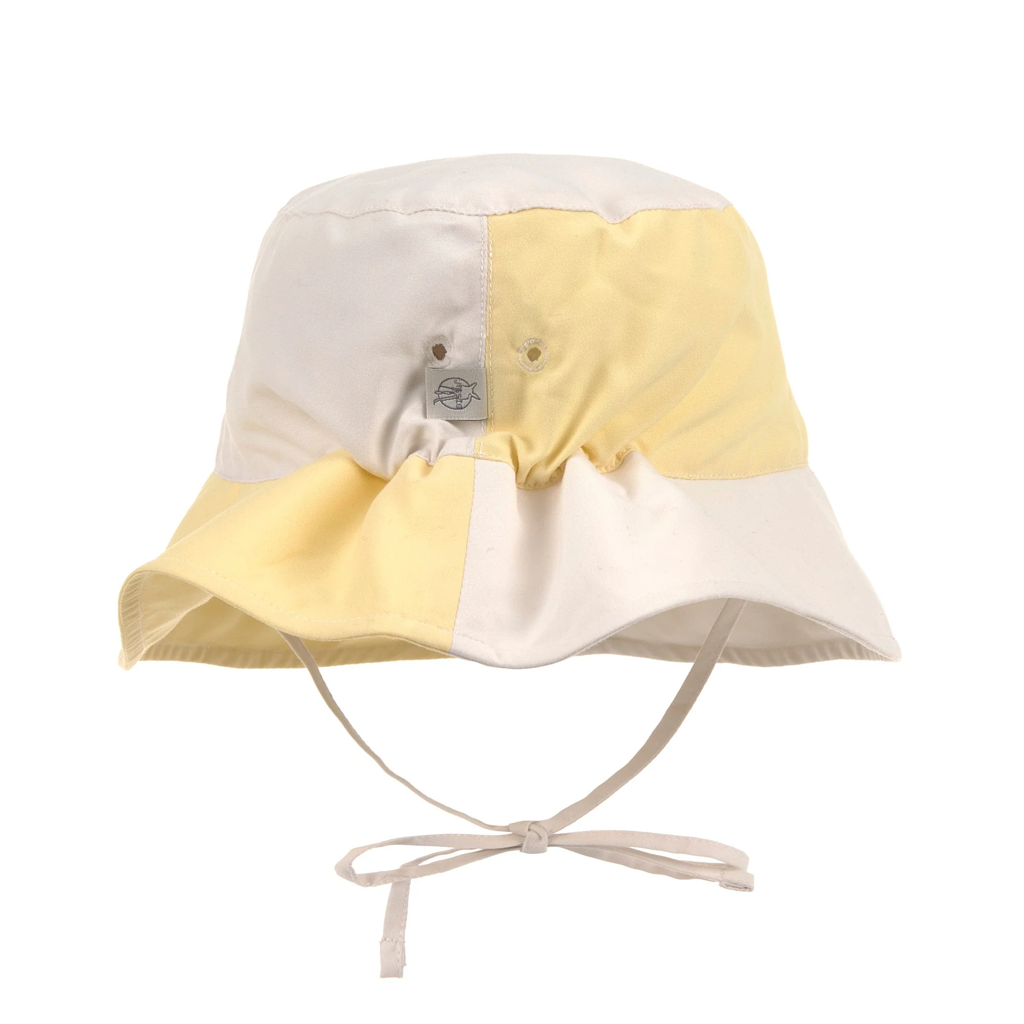 Zomerhoedje Sun Protection Fishing Hat Checkerboard pale yellow/sea salt - Image 5