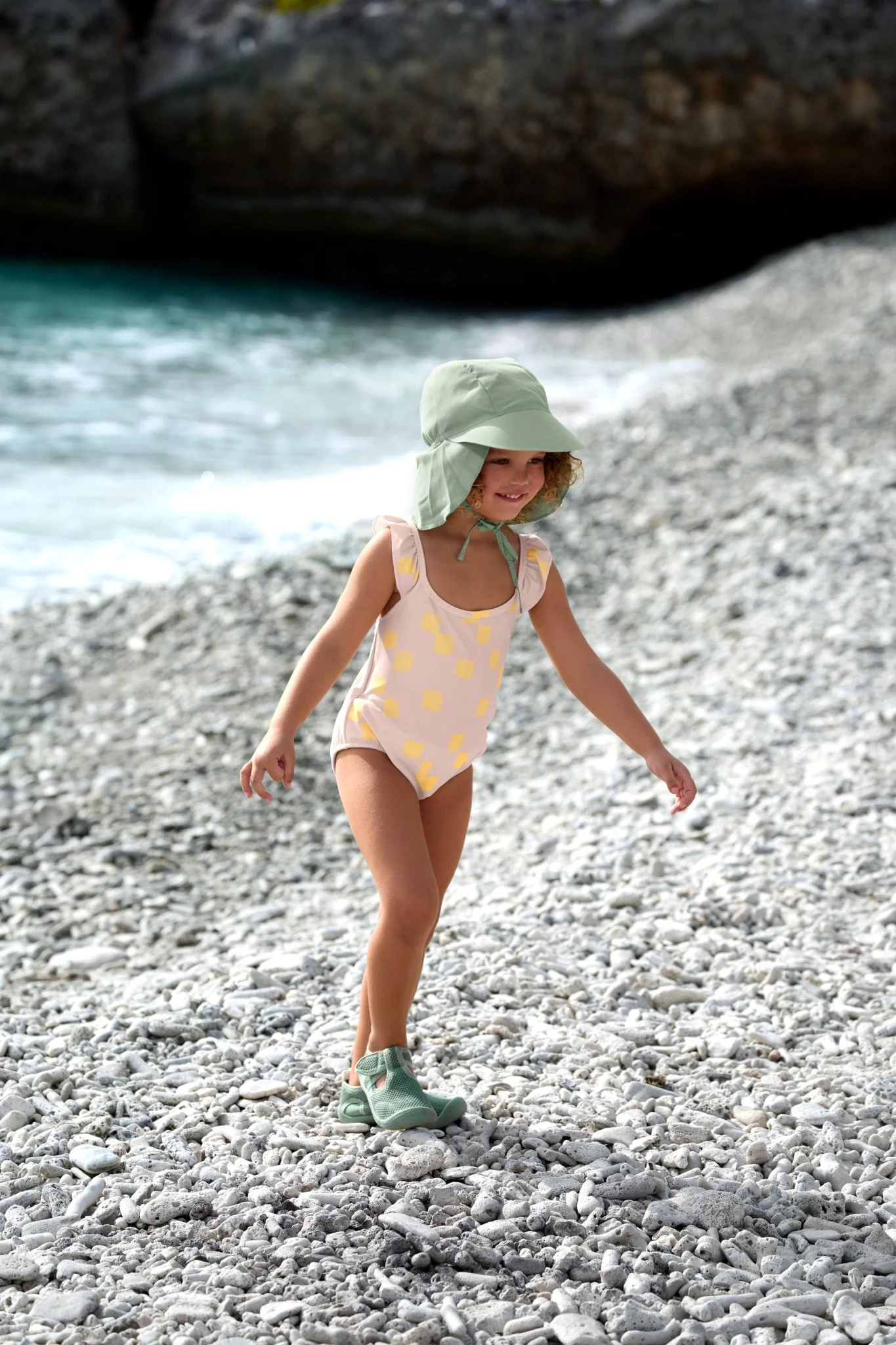 Zonnehoedje met nekbescherming Sun Protection Flap Hat green - Image 2