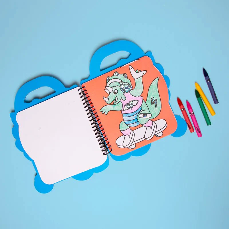 Super Coloring & stickers book Dino + 5 wasco's - Image 2