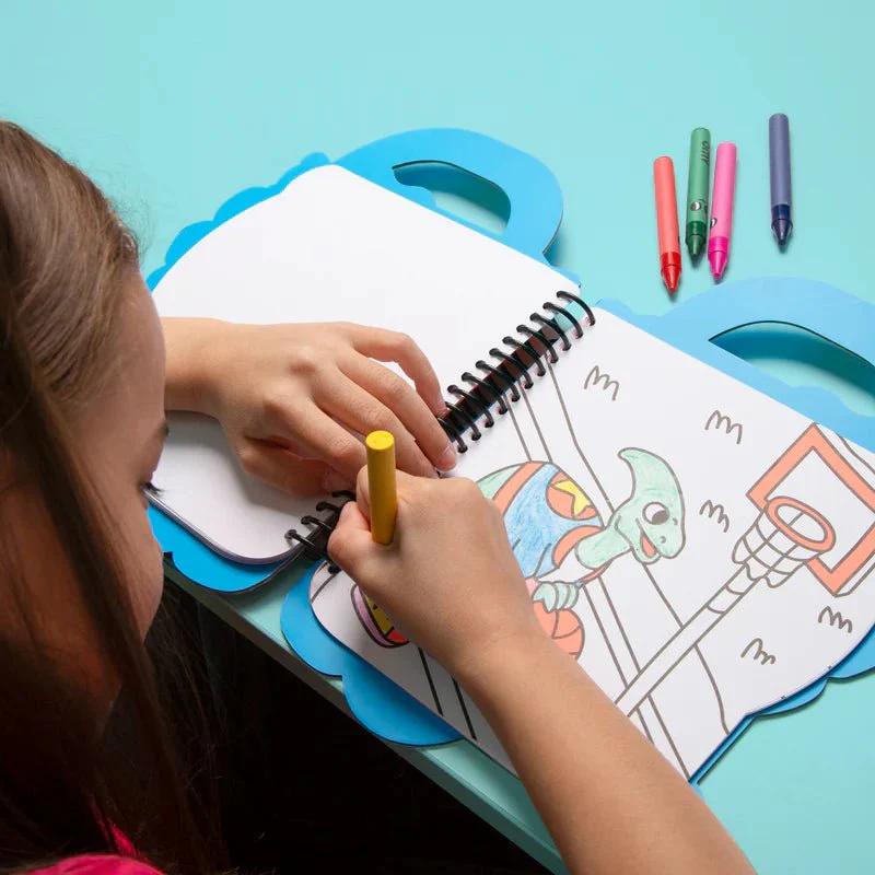 Super Coloring & stickers book Dino + 5 wasco's - Image 3