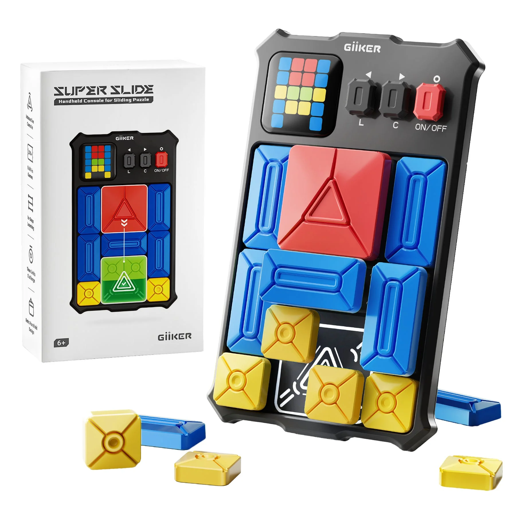 Breinpuzzel Super Slide Puzzle Game Classic Black - met opbergtasje - Image 2