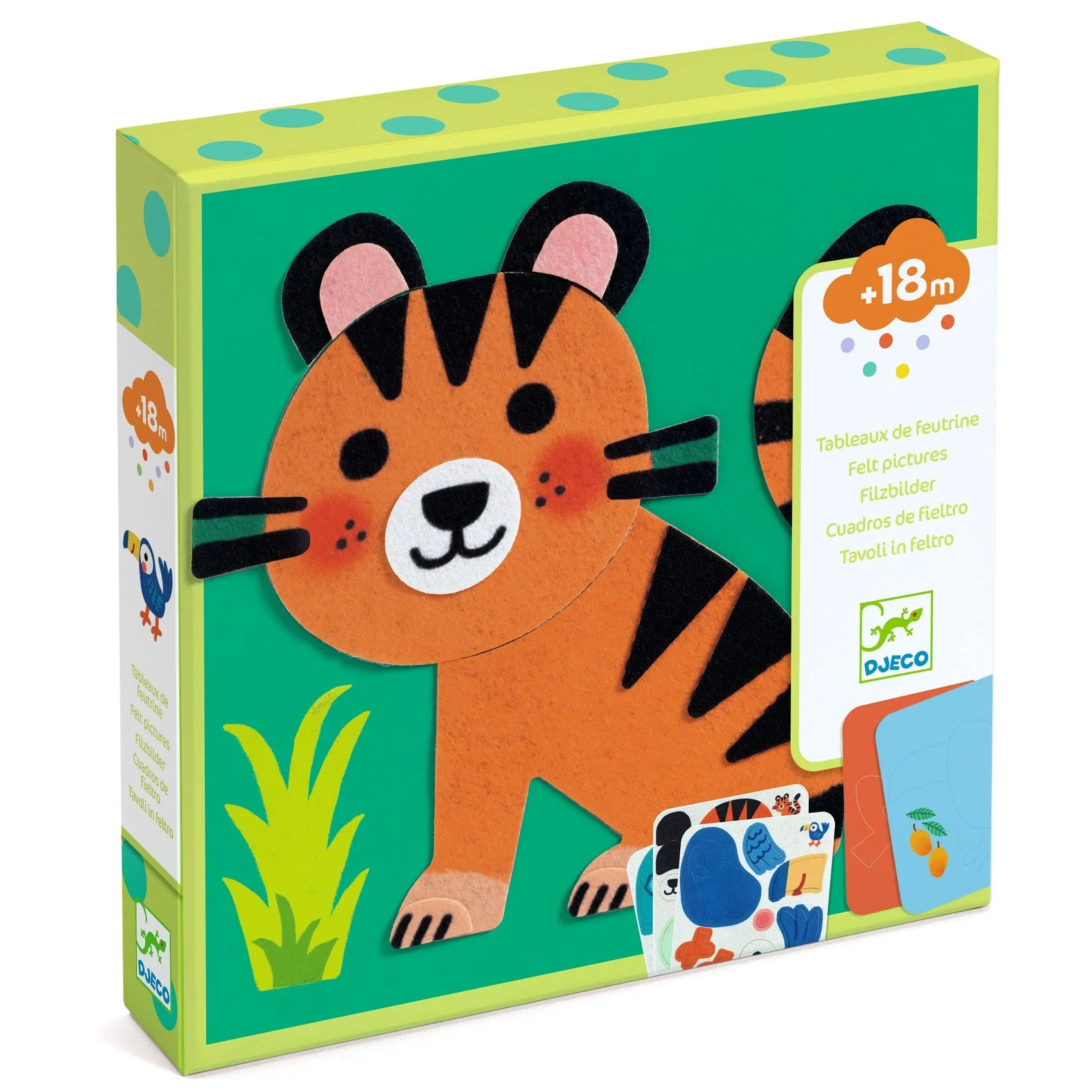 Viltplaatjes Collageset Zacht Dieren