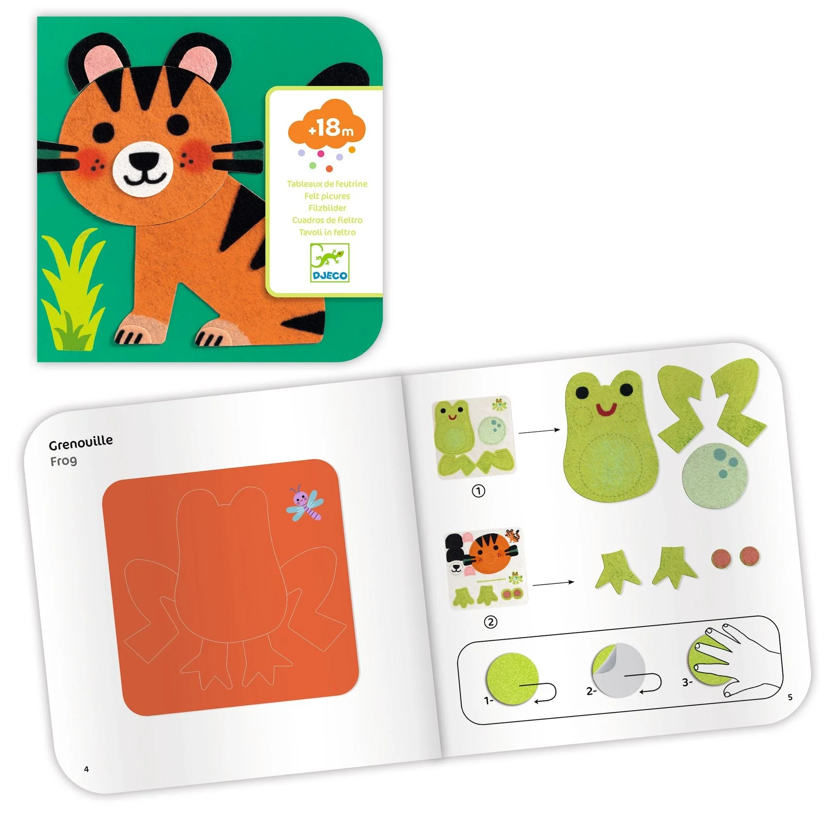 Viltplaatjes Collageset Zacht Dieren - Image 6