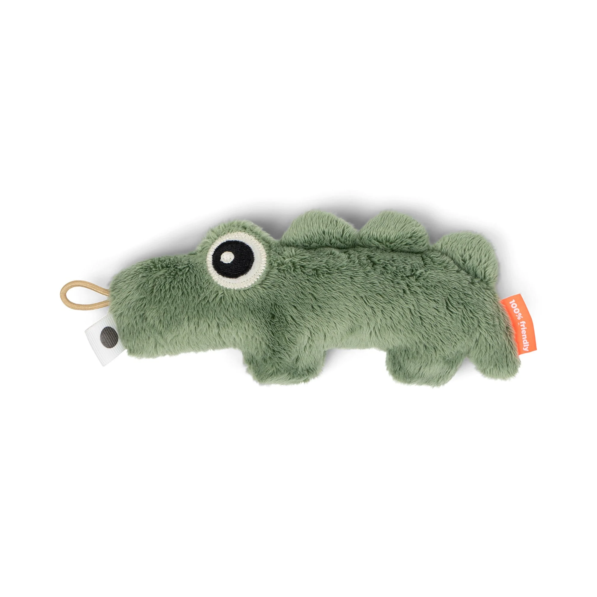 Babyspeeltje Tiny sensory rattle Croco Green - 17 cm