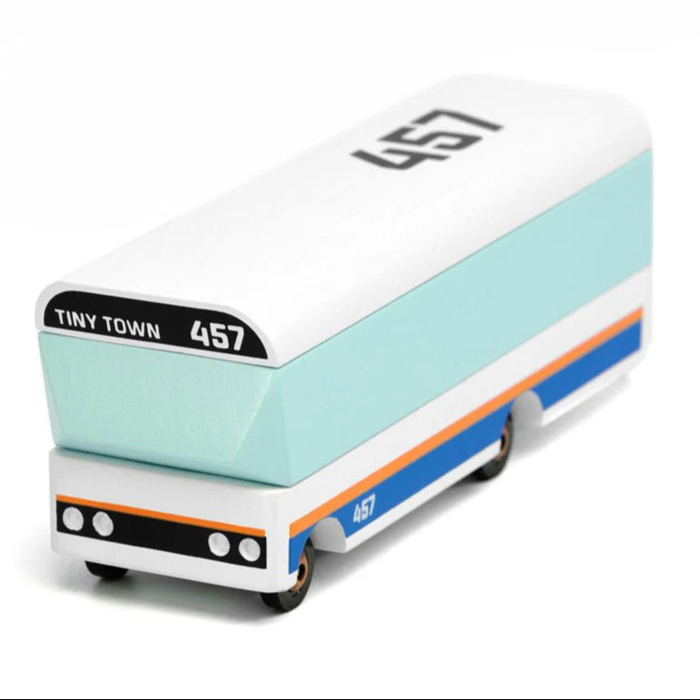 Tiny Town Bus (T457) 13,3X4,1X4,6Cm, Wooden Diecast, In - Image 3