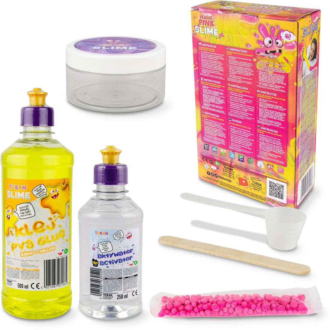 Slijm Kit - Diy Tuban Slime Magic Pink XL - Image 2