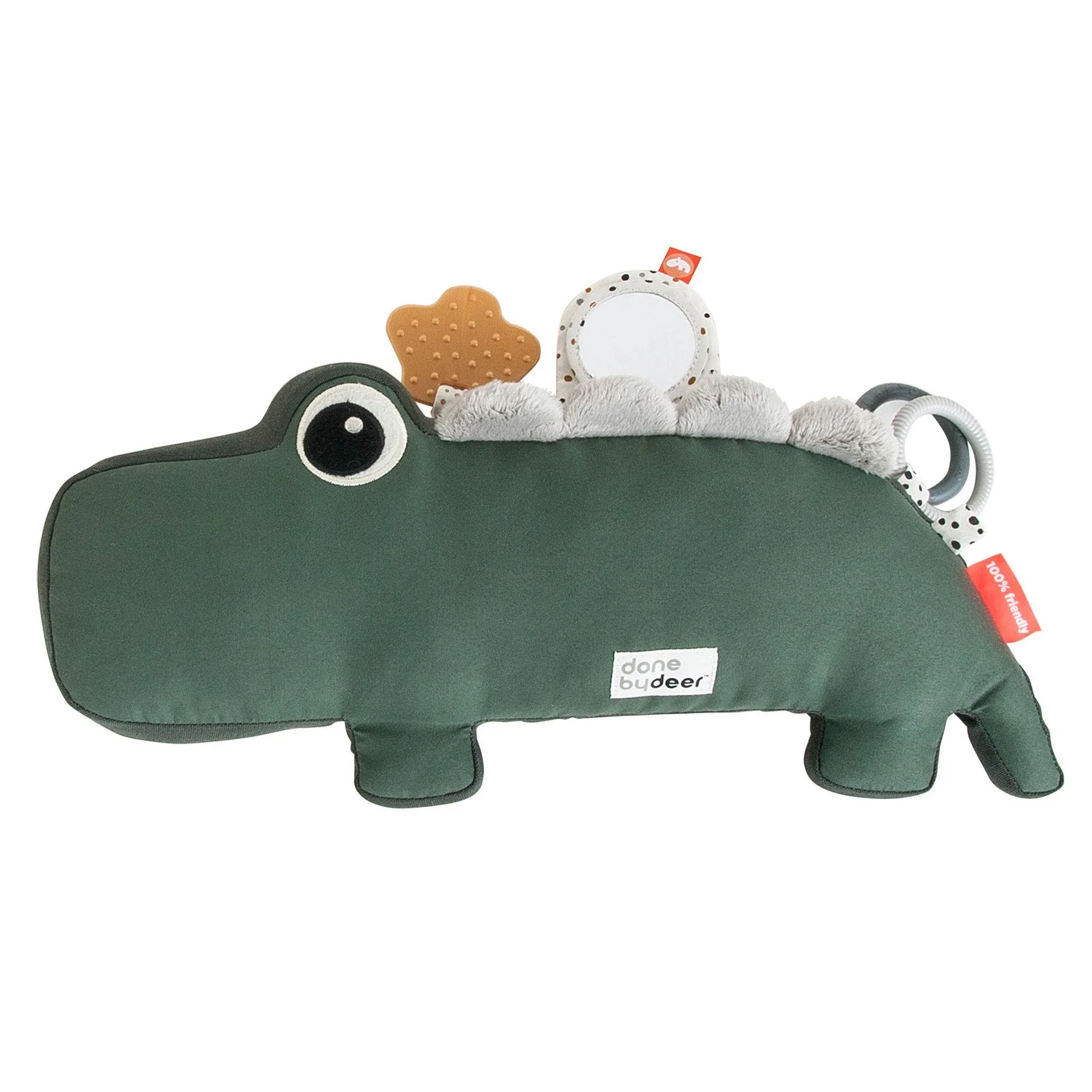 Tummy time activity toy Croco Green