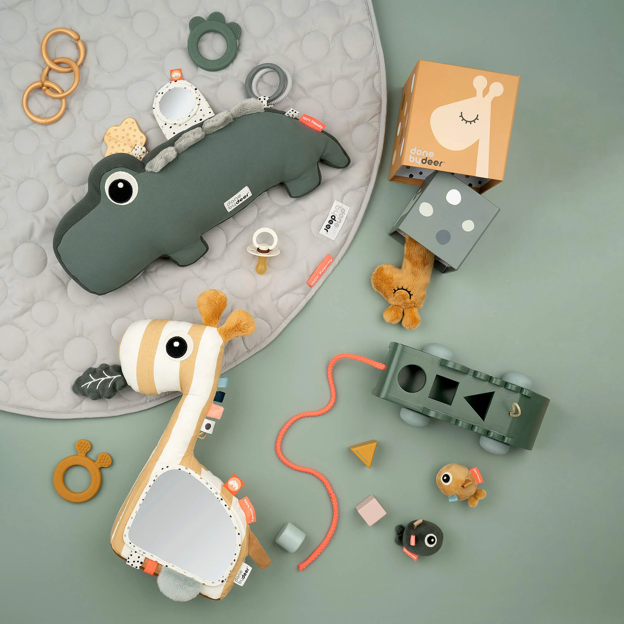 Tummy time activity toy Croco Green - Image 4