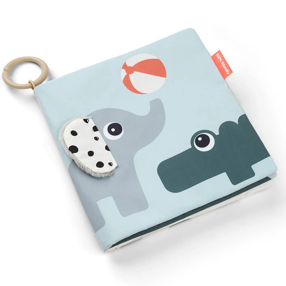 XL babyboekje Tummy Time Soft Book - Deer friends Colour Mix