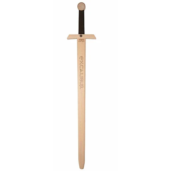 Tweehandig Houten Zwaard Excalibur - 102 cm