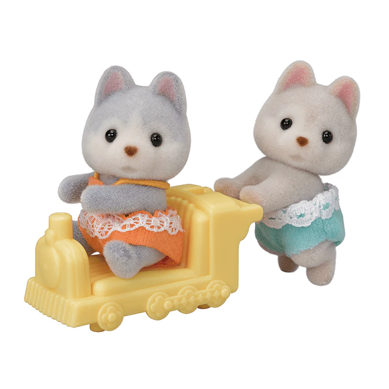 Speelfiguurtjes Tweeling Husky - set van 2