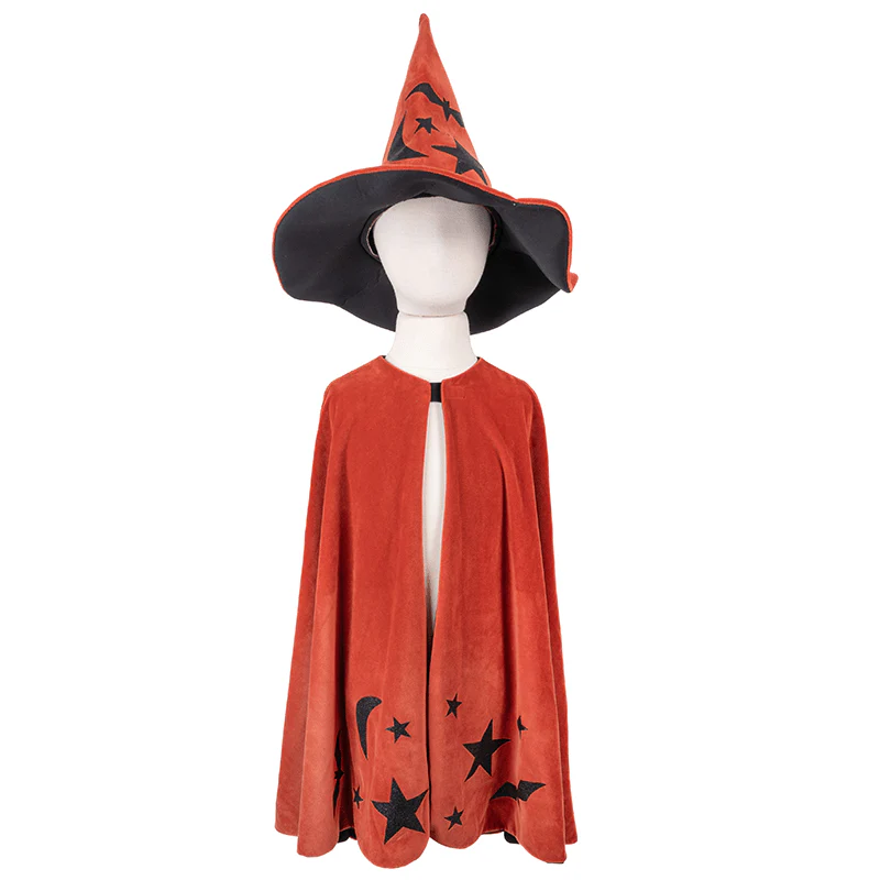 Verkleedcape Autum Embers Wizard Cape with Hat - Image 3