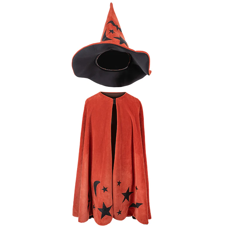 Verkleedcape Autum Embers Wizard Cape with Hat - Image 5