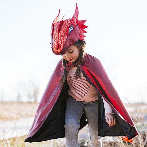 Verkleedcape Draak - Ruby Metallic Dragon - Image 2