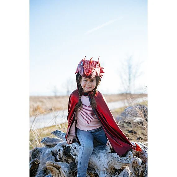 Verkleedcape Draak - Ruby Metallic Dragon - Image 5
