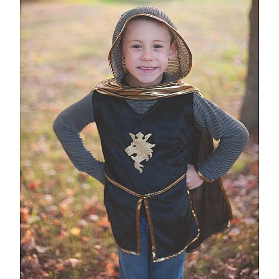 Verkleedset Ridder - Gold Knight Tunic/Cape/Crown - Image 5