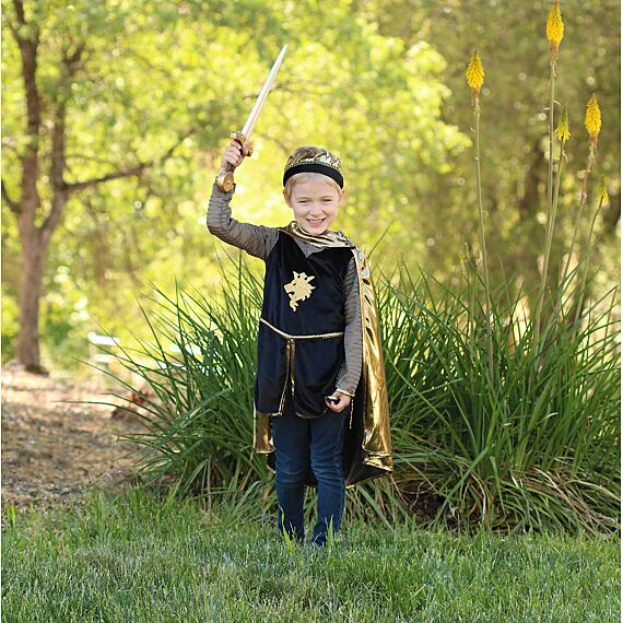 Verkleedset Ridder - Gold Knight Tunic/Cape/Crown - Image 6