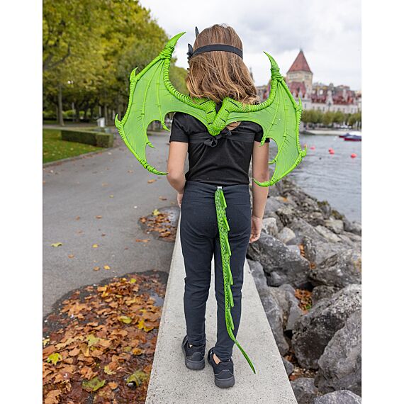 Verkleedvleugels - Dragon Wings Green - Image 3