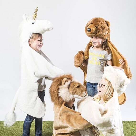 Pluche verkleedcape Licht Bruine Beer - Image 3