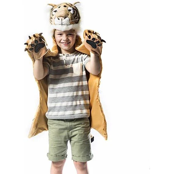 Pluche verkleedcape - Tijger - Image 3