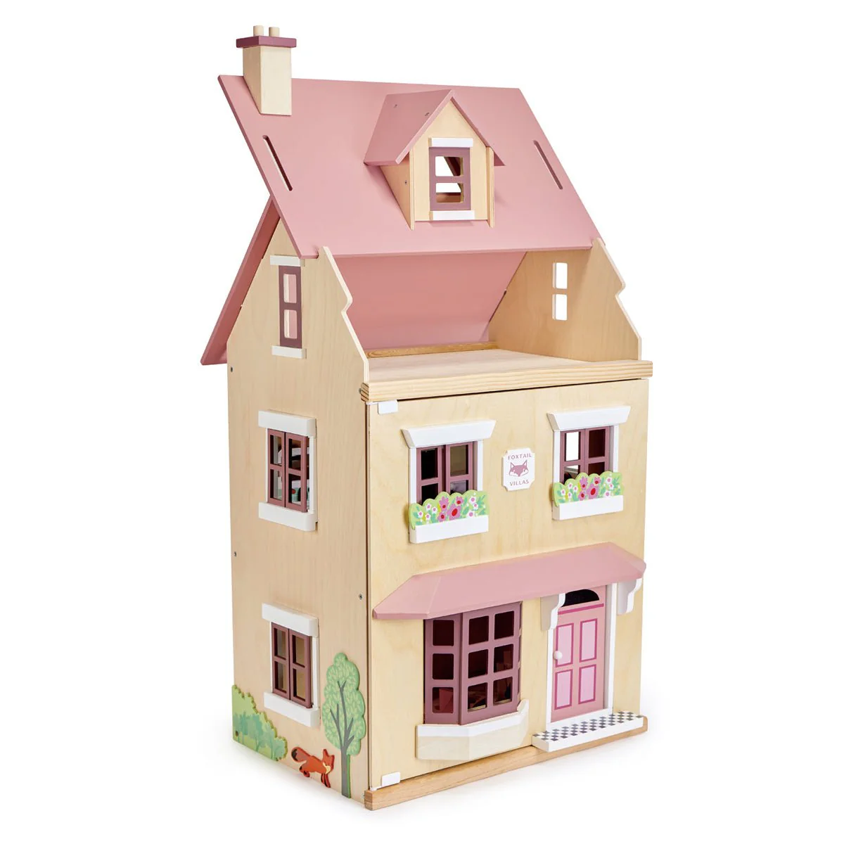 Houten poppenhuis Foxtail Villa met set meubels - Image 8