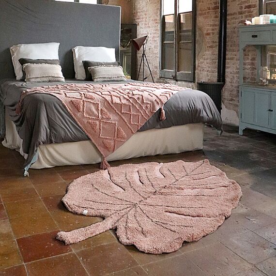 Vloerkleed Monstera Vintage Nude - 120 x 180 cm - Image 3