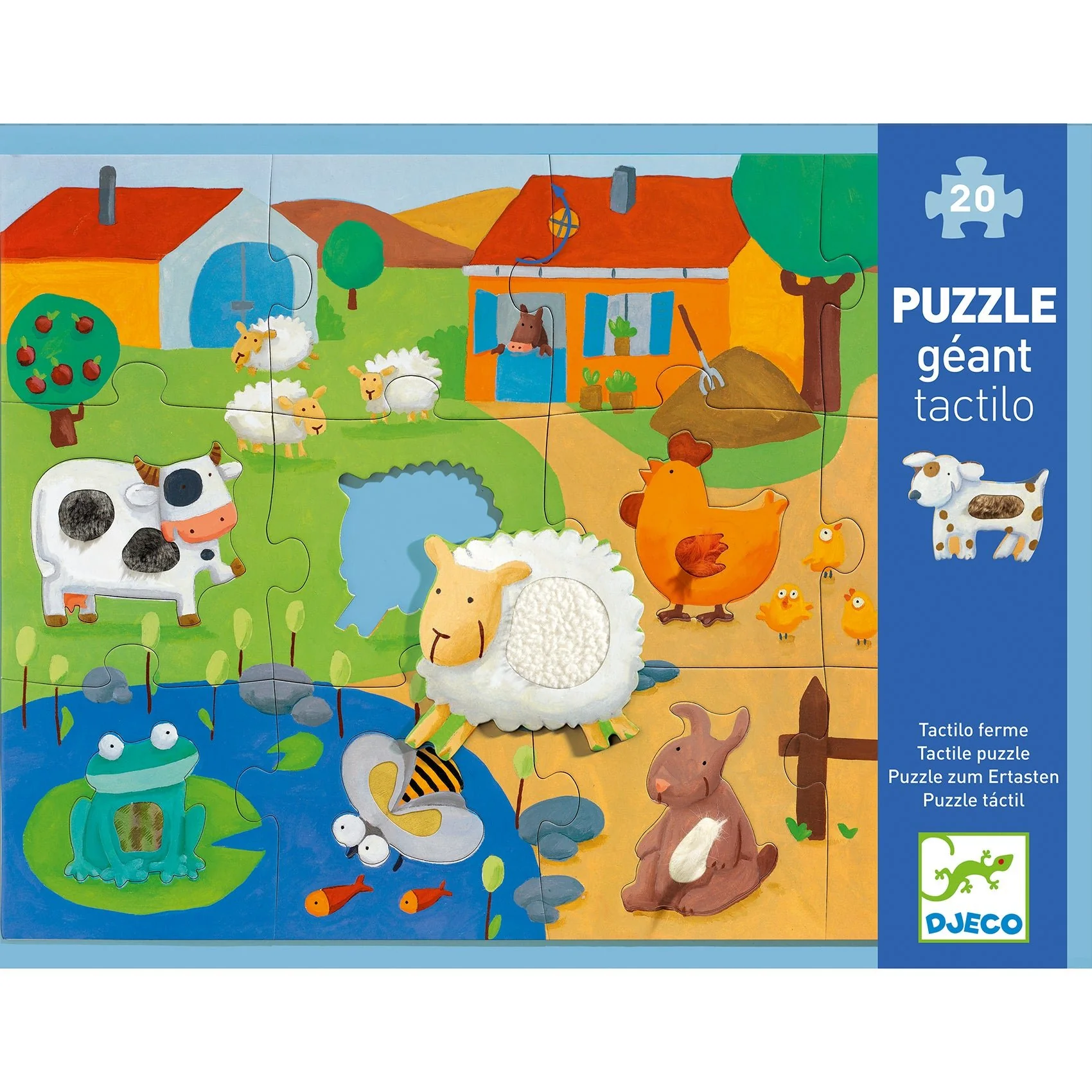 Voelpuzzel Boerderij - 12 + 8 Stukken - Image 4
