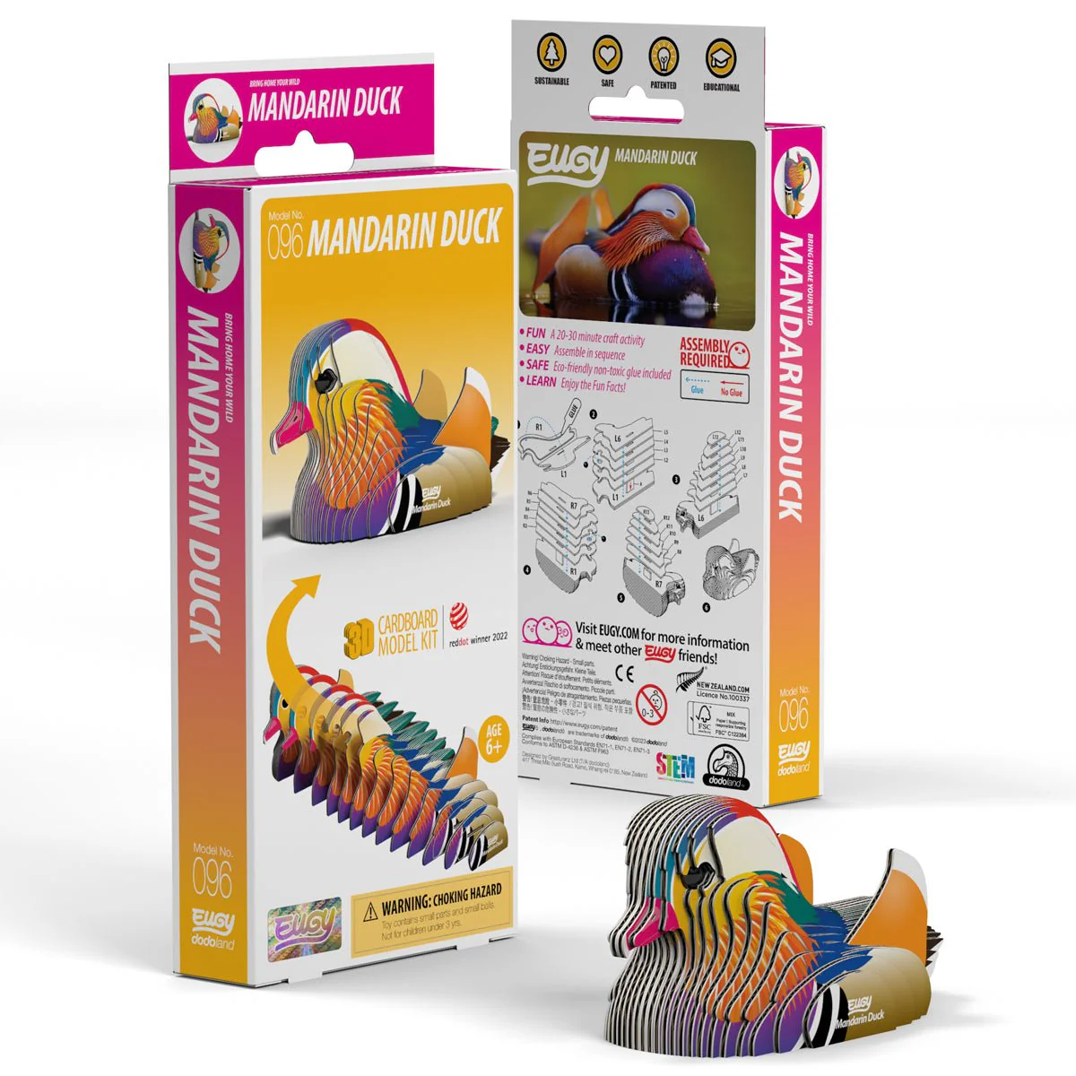 3D puzzel - Vogel Mandarijn Eend - Image 4