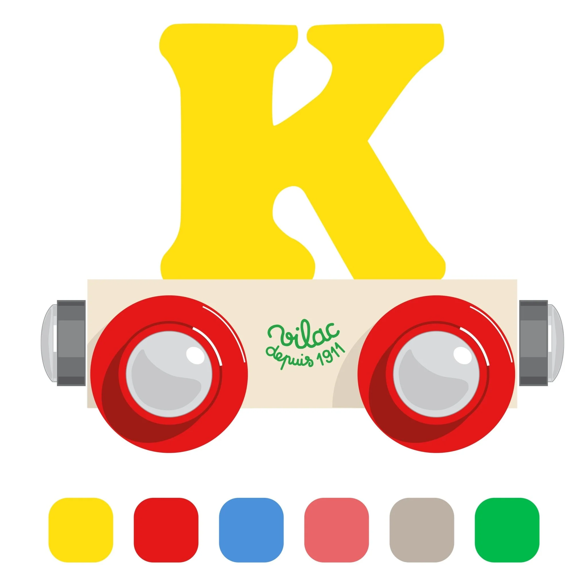 Houten Wagon Letter K